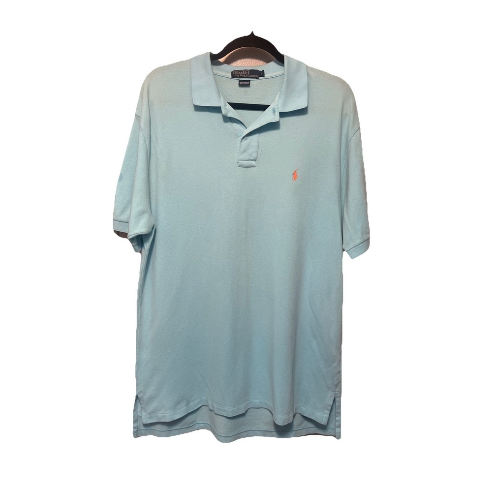 Polo By Ralph Lauren Size Lg Tall   Light Blue Men's Shirt With Pony